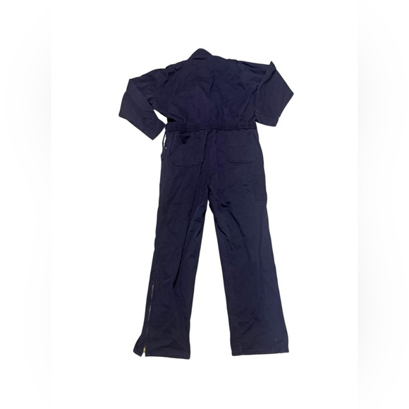 Flame Resistant FR Coveralls Mens Large Regular WESTEX UltraSoft Value Line Blue - Picture 7 of 13